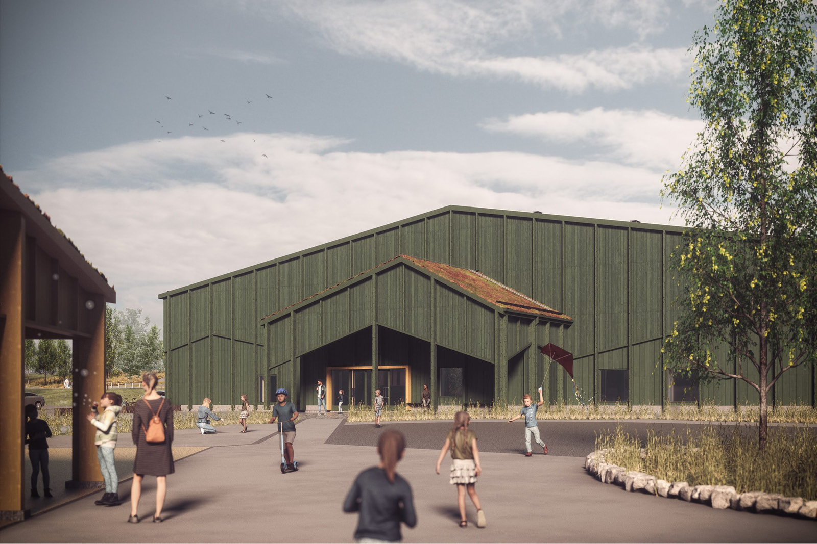 Visionsbild. Bild av Arkitektbolaget.
